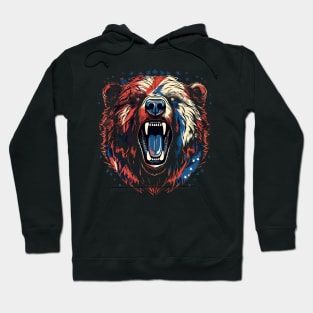 Patriotic Grizzly Bear Hoodie